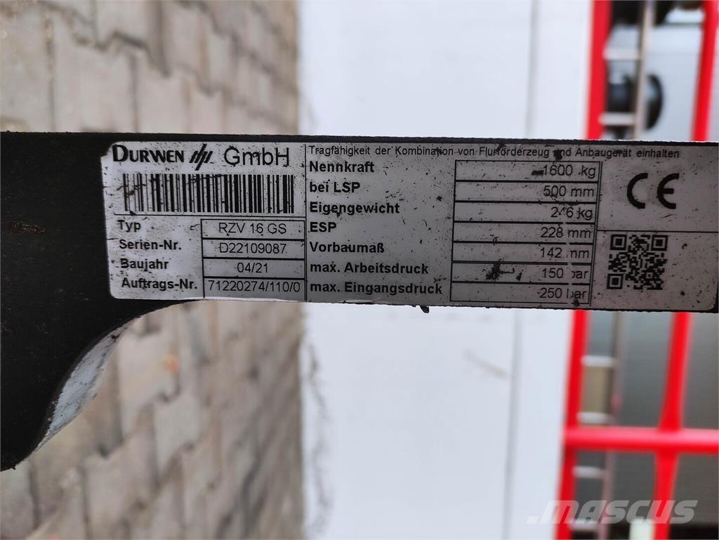 Durwen RZV 16 GS Magazynowanie - Inne