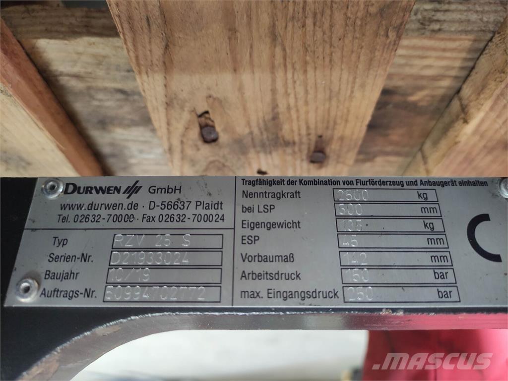 Durwen RZV 25 S Magazynowanie - Inne