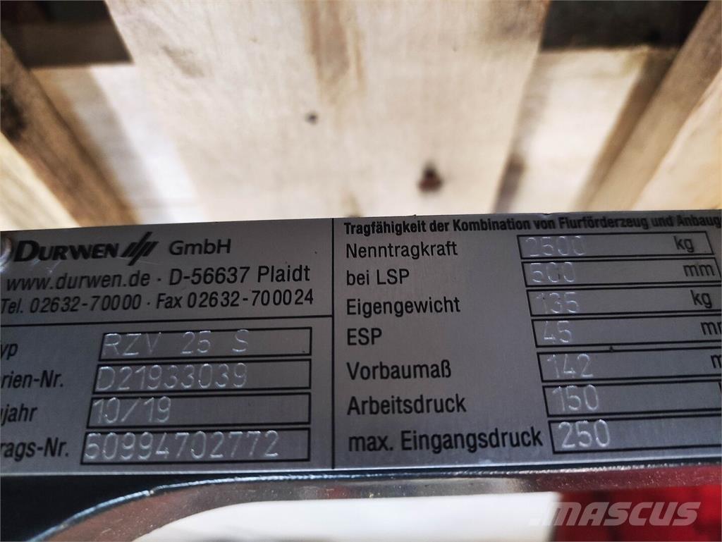 Durwen RZV 25 S Magazynowanie - Inne