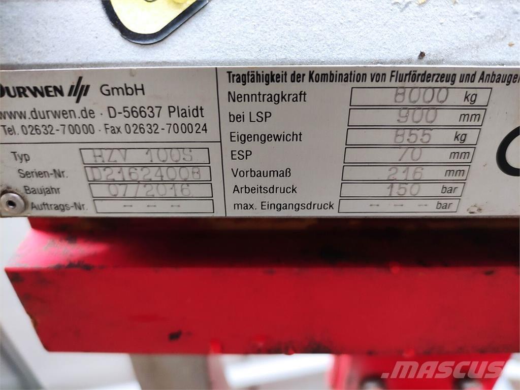 Durwen RZV100S Magazynowanie - Inne