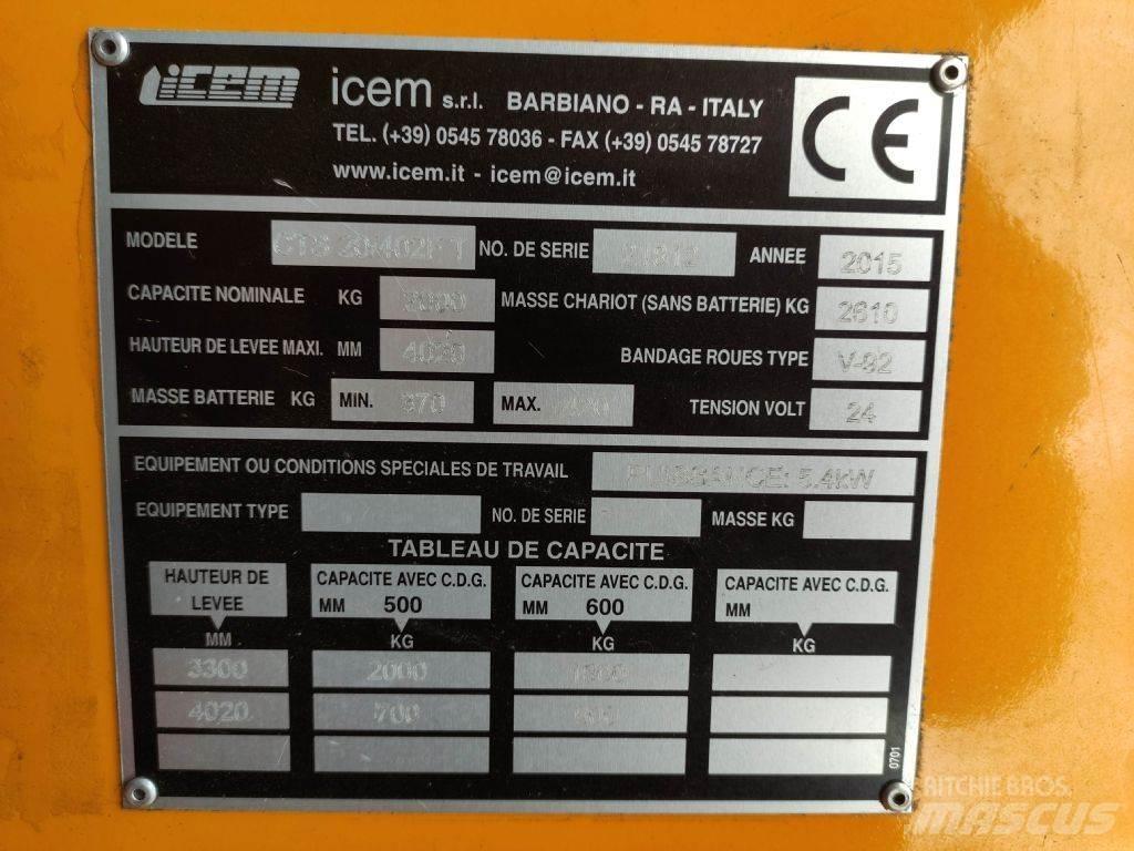 Icem CTS20/402 FT Wózki widłowe wysokiego składowania