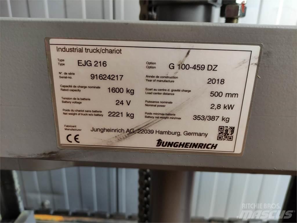 Jungheinrich EJG216 Wózki widłowe unoszące z dyszlem