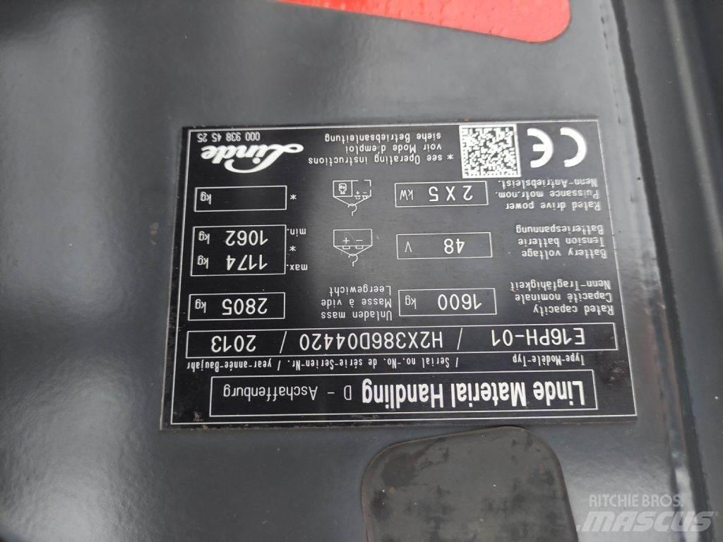 Linde E16PH-01-386 Wózki elektryczne