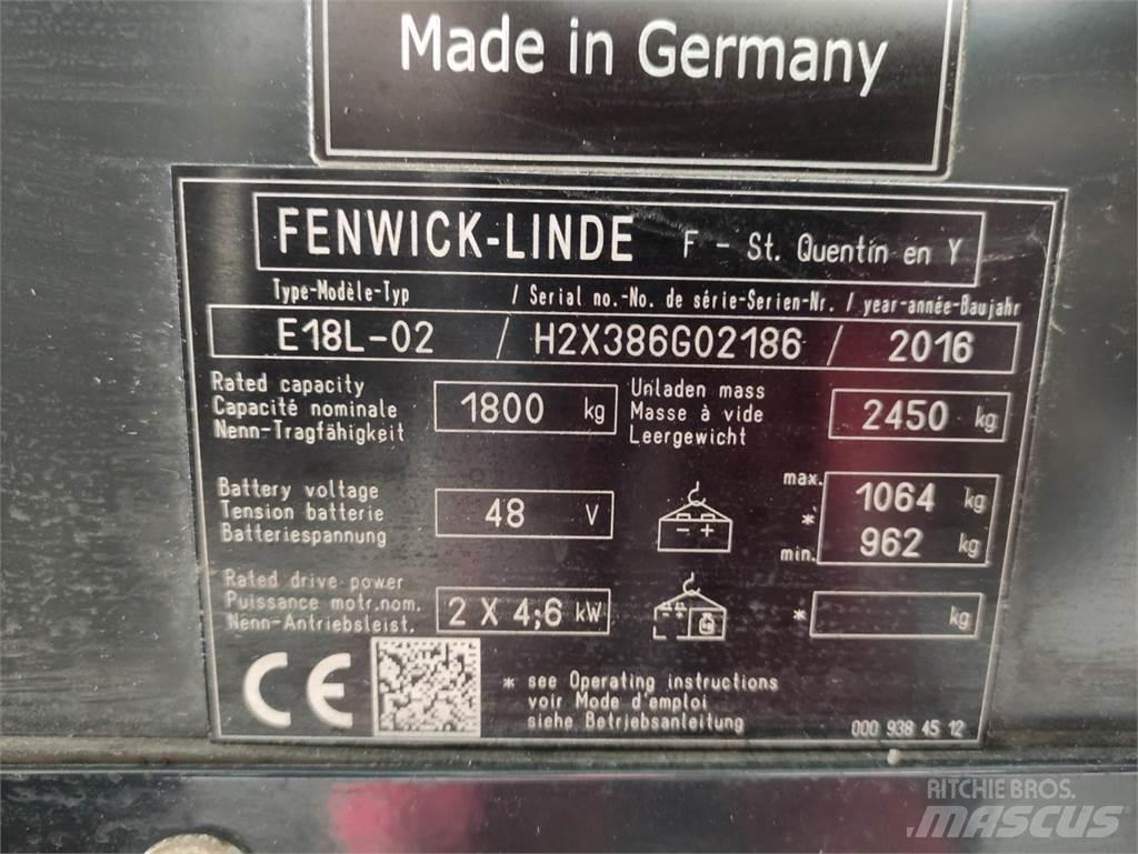 Linde E18L-02-386 Wózki elektryczne
