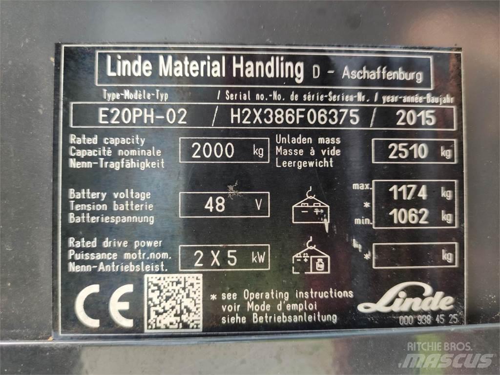 Linde E20-PH-02 Wózki elektryczne