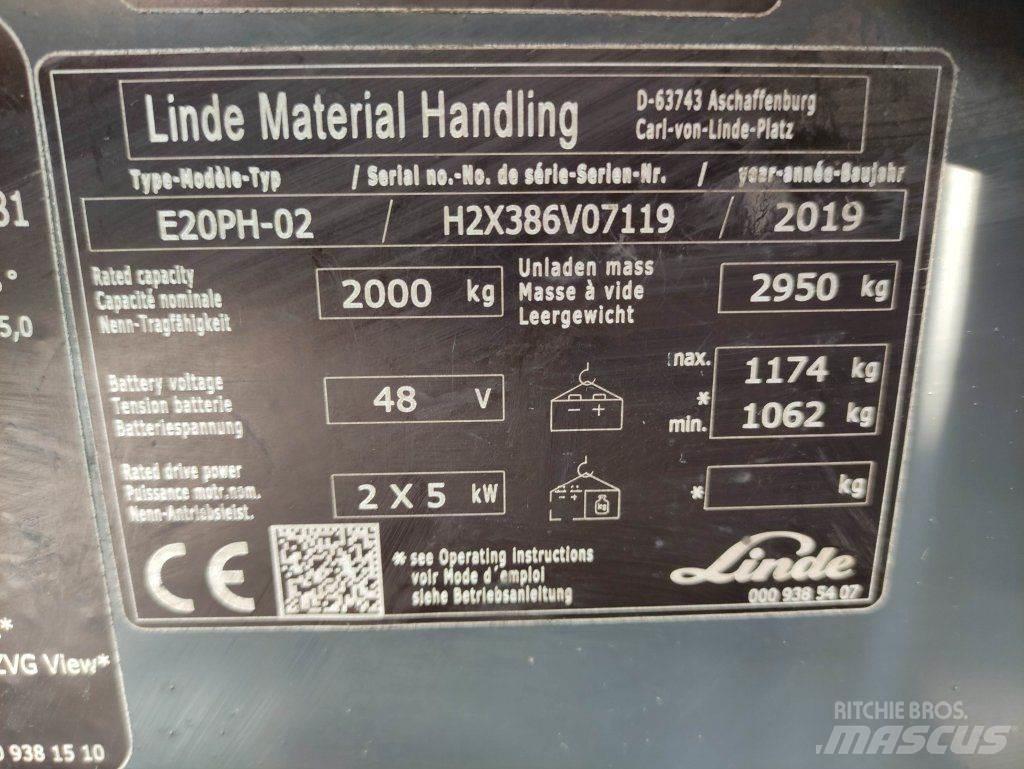 Linde E20PH-02-386 EVO Wózki elektryczne