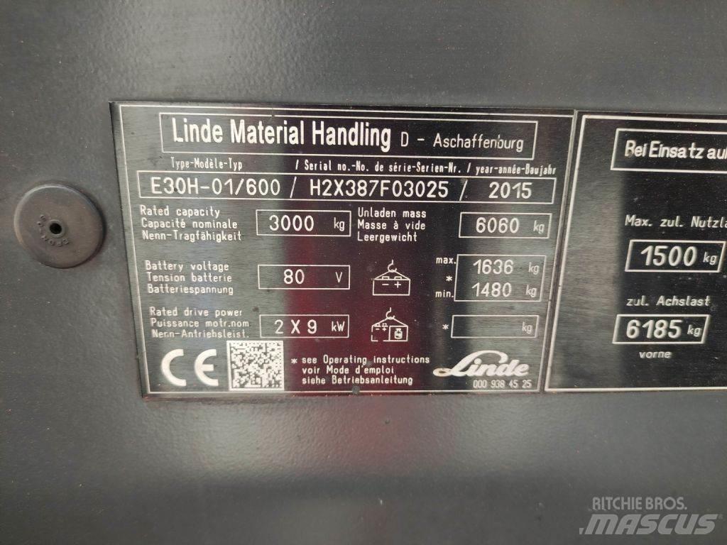 Linde E30H-01-600-387 Wózki elektryczne