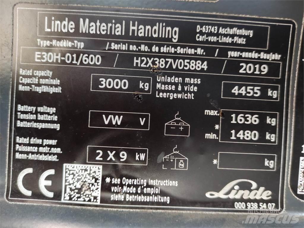 Linde E30H-01/600-387 Wózki elektryczne
