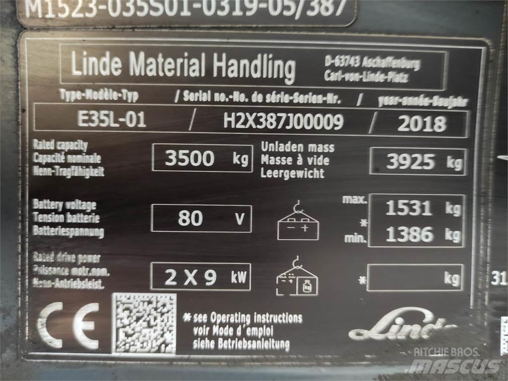 Linde E35L-01-387 Wózki elektryczne