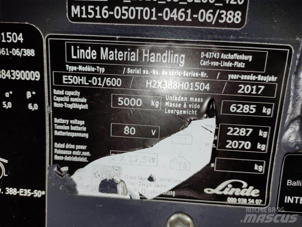 Linde E50HL-01/600-388 Wózki elektryczne