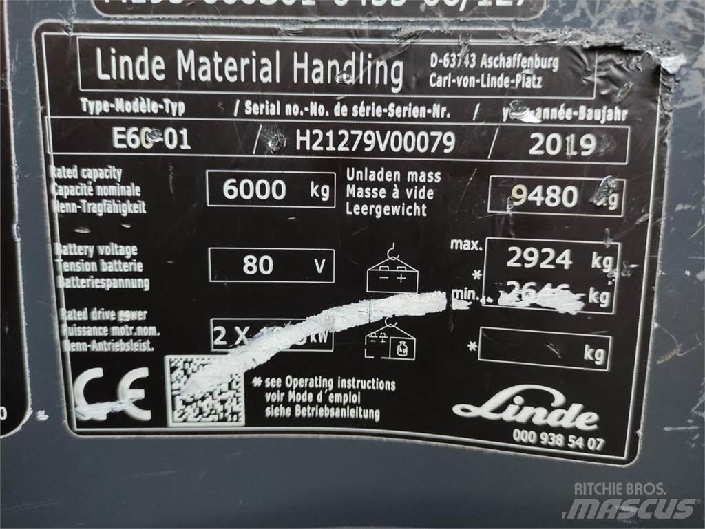 Linde E60-01-1279 Wózki elektryczne