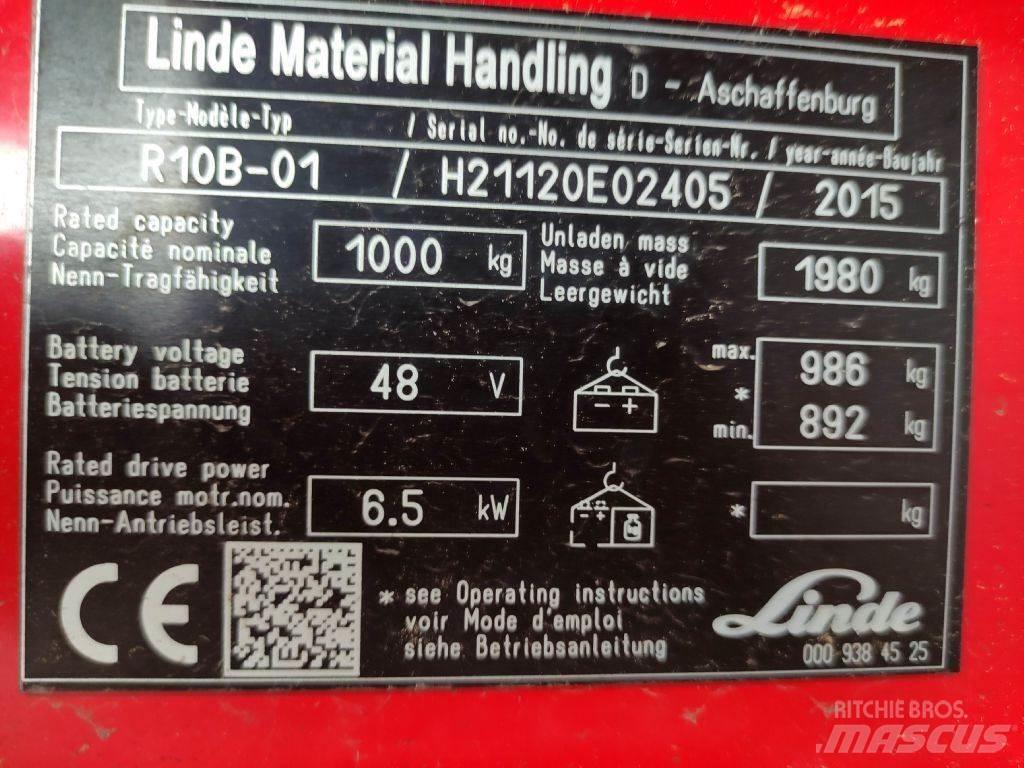 Linde R10B-01-112 Wózki widłowe wysokiego składowania