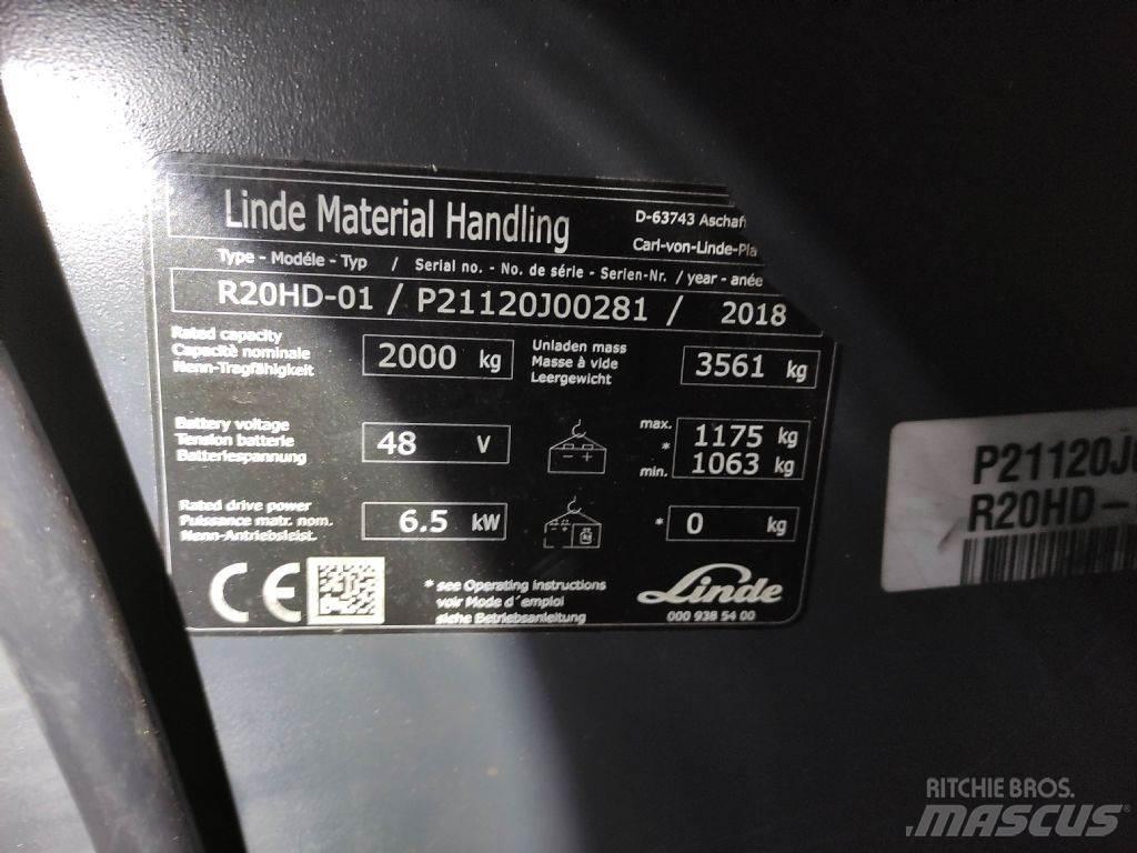 Linde R20HD-01-1120 Wózki widłowe wysokiego składowania