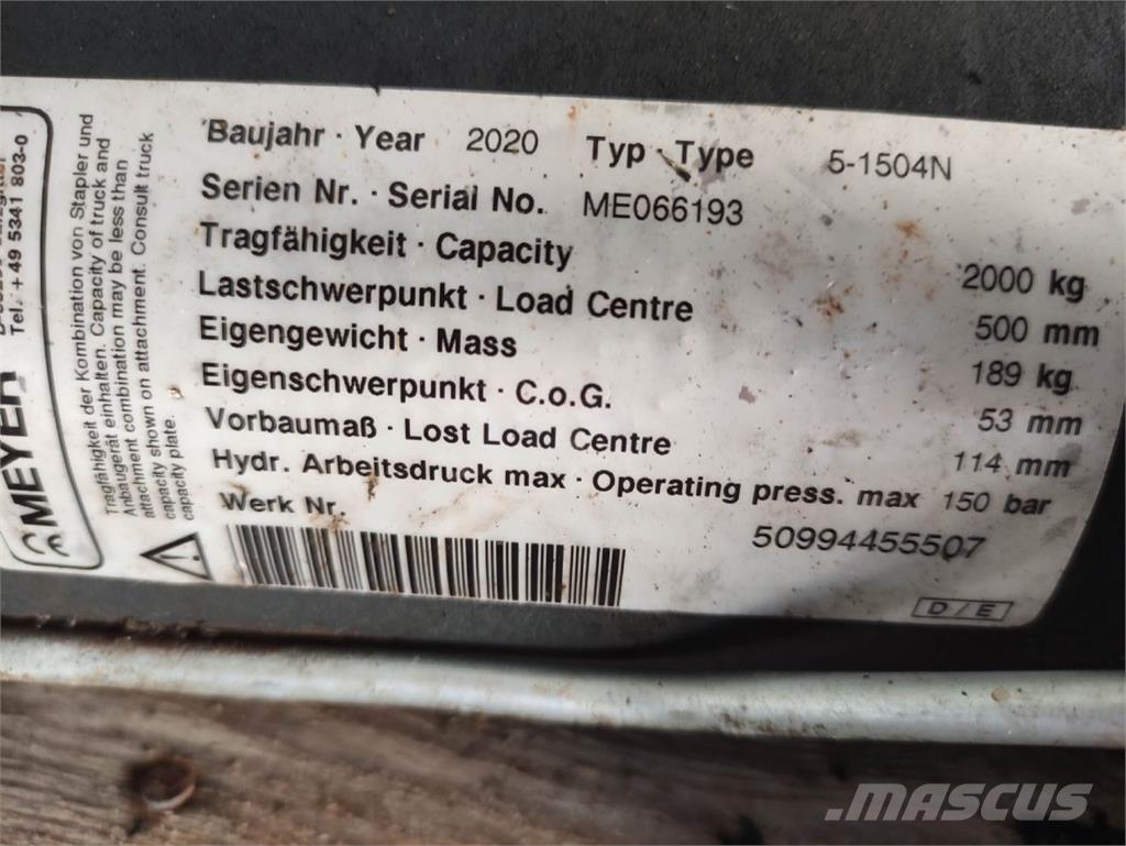 Meyer 5-1504N Magazynowanie - Inne