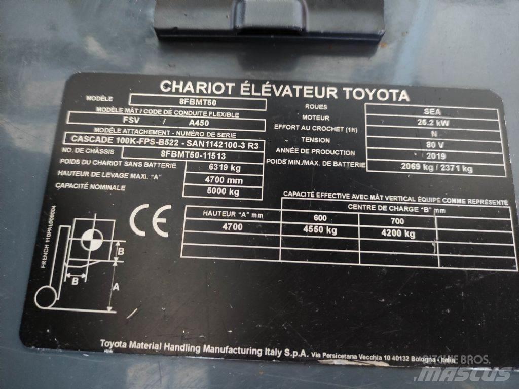 Toyota 8FBMT50 Wózki elektryczne