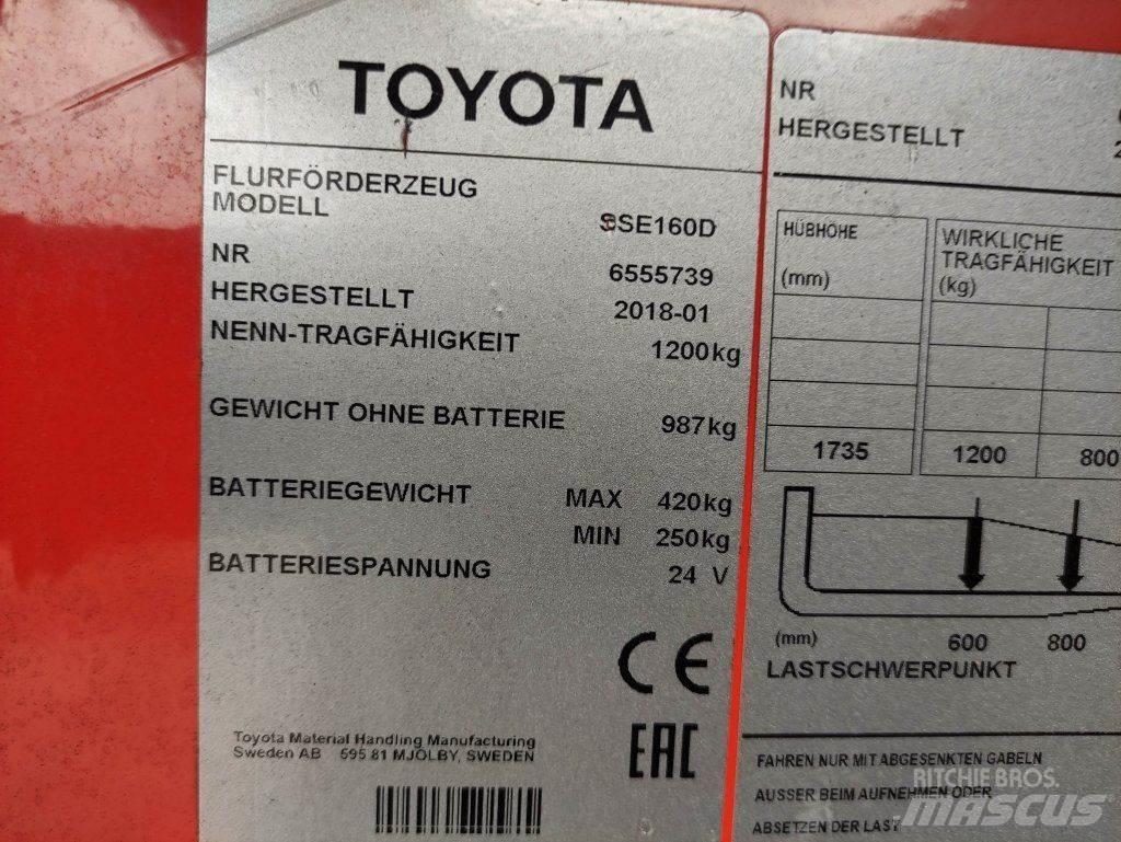 Toyota SSE160D Wózki widłowe unoszące z dyszlem