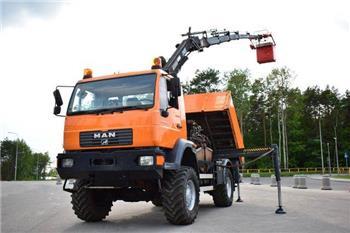 MAN L 280 4x4 HIAB 144 E-5 KORB Basket Kipper CRAN