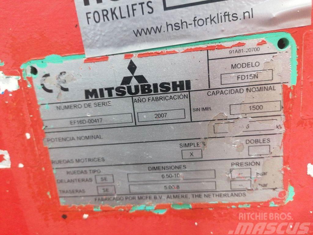 Mitsubishi FD15N Wózki Diesla