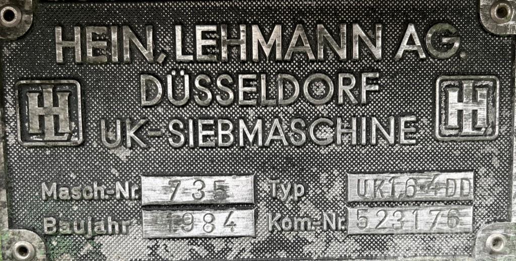  Hein Lehmann UK 1,6-4 DD Przesiewacze