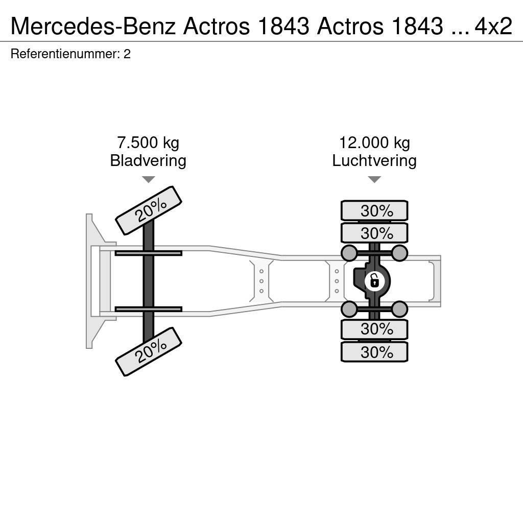 Mercedes-Benz Actros 1843 Actros 1843 ADR 4x2 RETARDER Ciągniki siodłowe