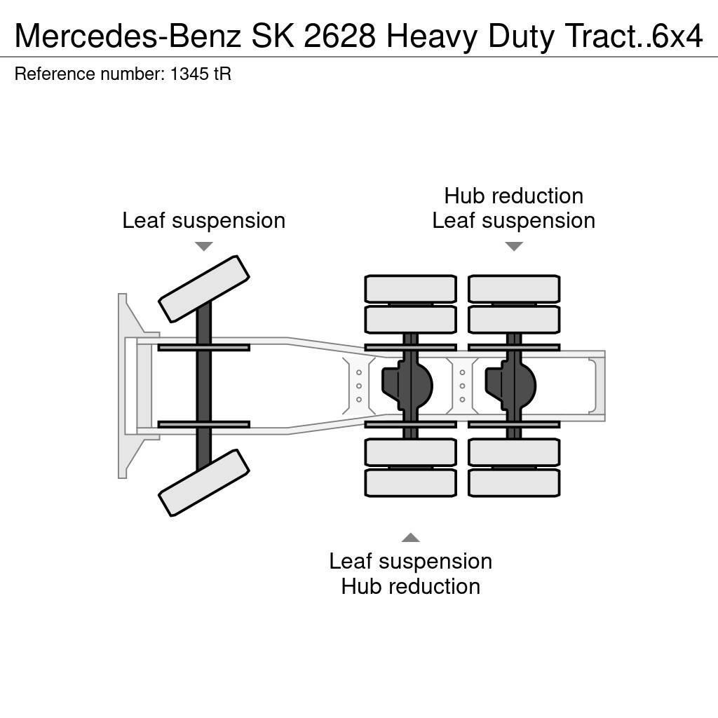 Mercedes-Benz SK 2628 Heavy Duty Tractor 6x4 V8 ZF Big Axle Good Tractor Units