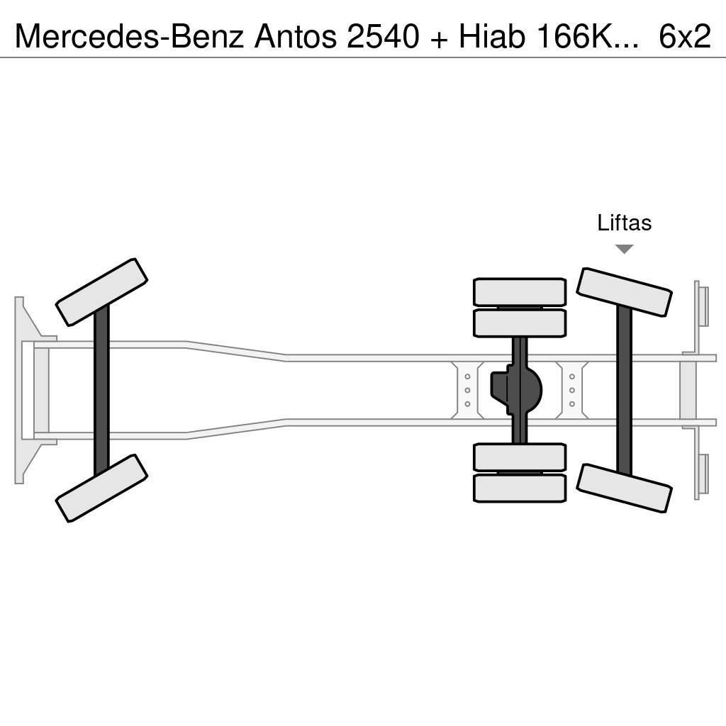 Mercedes-Benz Antos 2540 + Hiab 166K Pro Żurawie szosowo-terenowe