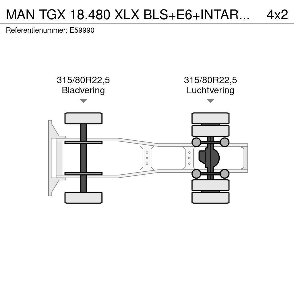 MAN TGX 18.480 XLX BLS+E6+INTARDER Ciągniki siodłowe