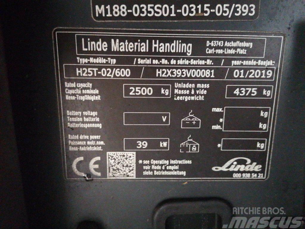 Linde H25T-02/600 Wózki LPG