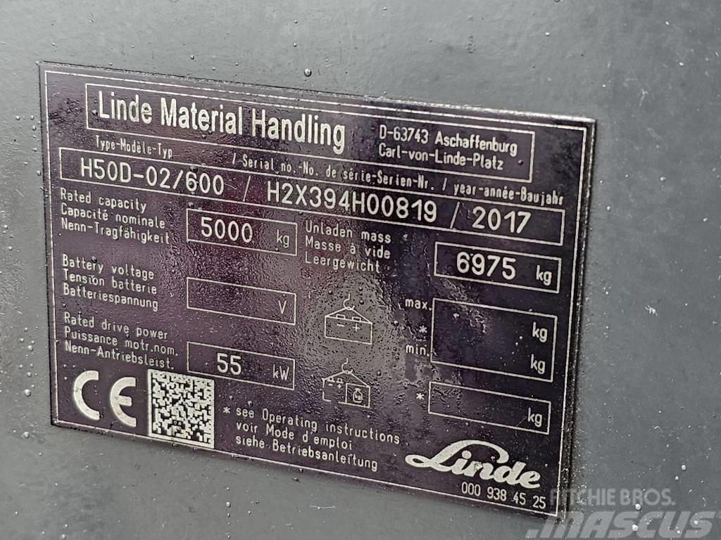 Linde H50D-02/600 Wózki Diesla