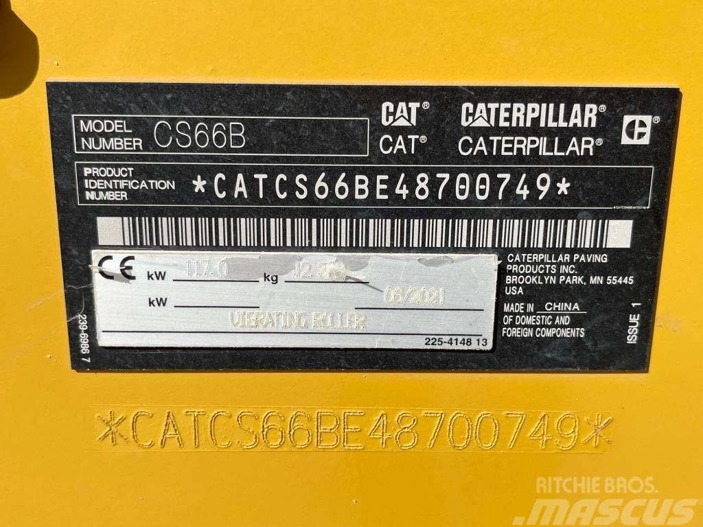 CAT CS66B - Low Hours / CE Certified - Airco Walce jednobębnowe