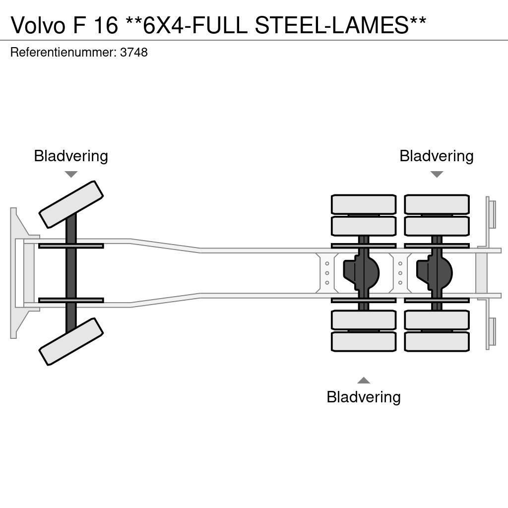 Volvo F 16 **6X4-FULL STEEL-LAMES** Pojazdy pod zabudowę