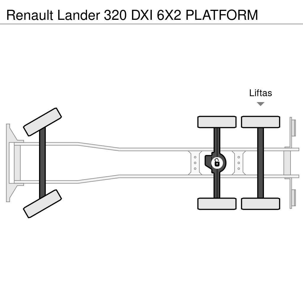 Renault Lander 320 DXI 6X2 PLATFORM Ciężarówki typu Platforma / Skrzynia