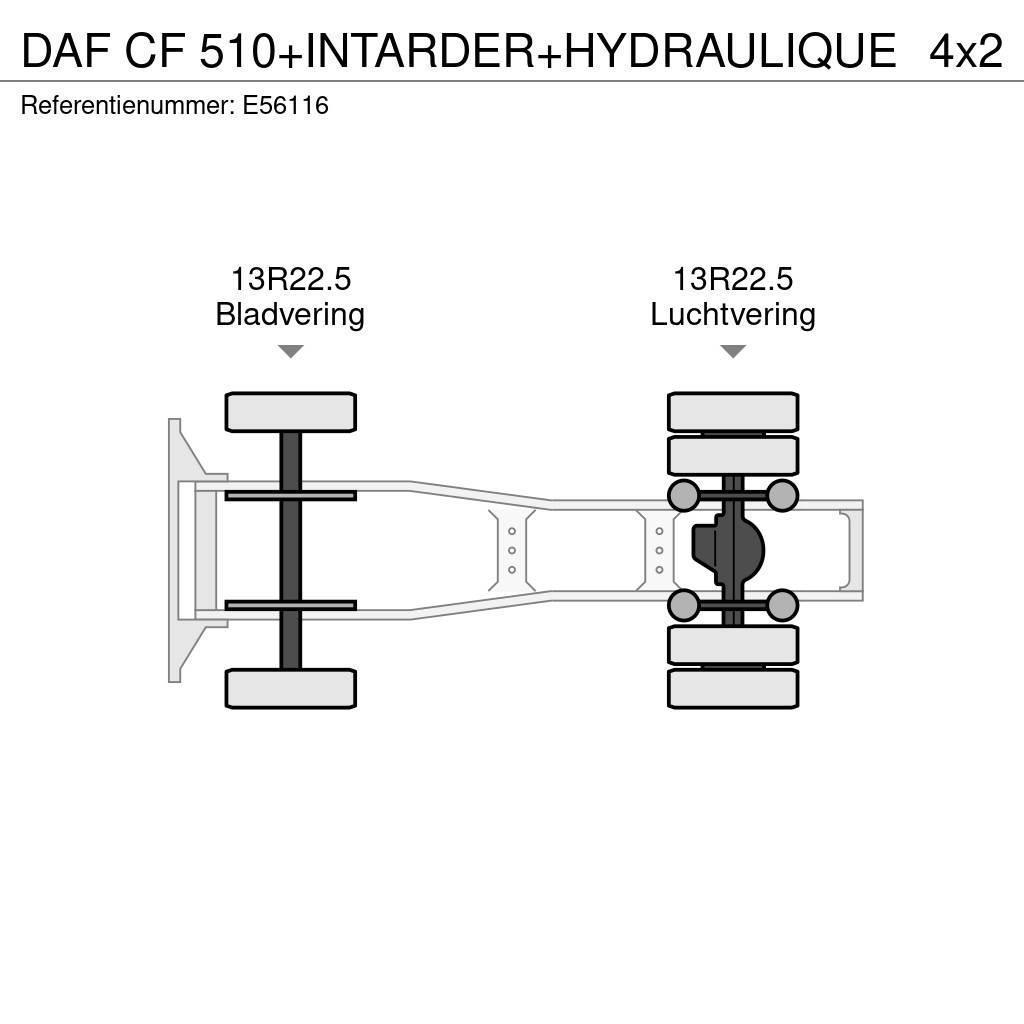 DAF CF 510+INTARDER+HYDRAULIQUE Ciągniki siodłowe
