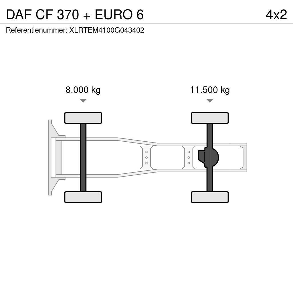 DAF CF 370 + EURO 6 Ciągniki siodłowe