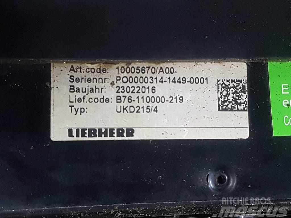 Liebherr A934C-10005670-UKD215/4-Airco condenser/Koeler Ramy i zawieszenie