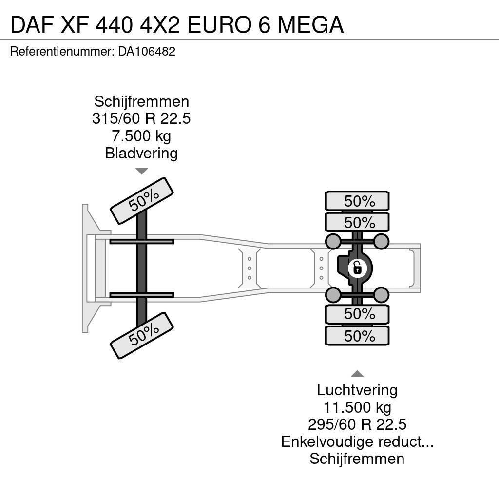 DAF XF 440 4X2 EURO 6 MEGA Ciągniki siodłowe