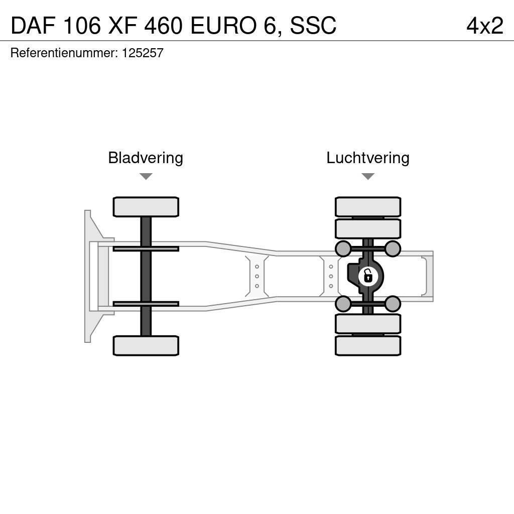 DAF 106 XF 460 EURO 6, SSC Ciągniki siodłowe