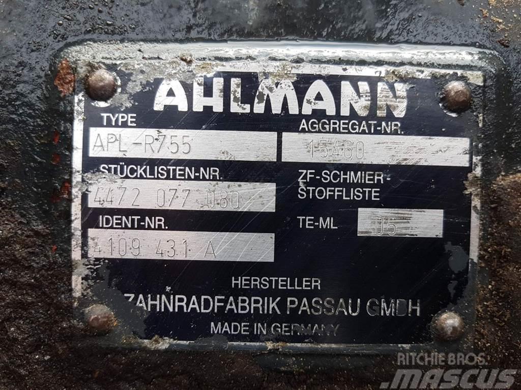 Ahlmann AZ14-ZF APL-R755-4472077080/4109431A-Axle/Achse/As Mosty, wały i osie
