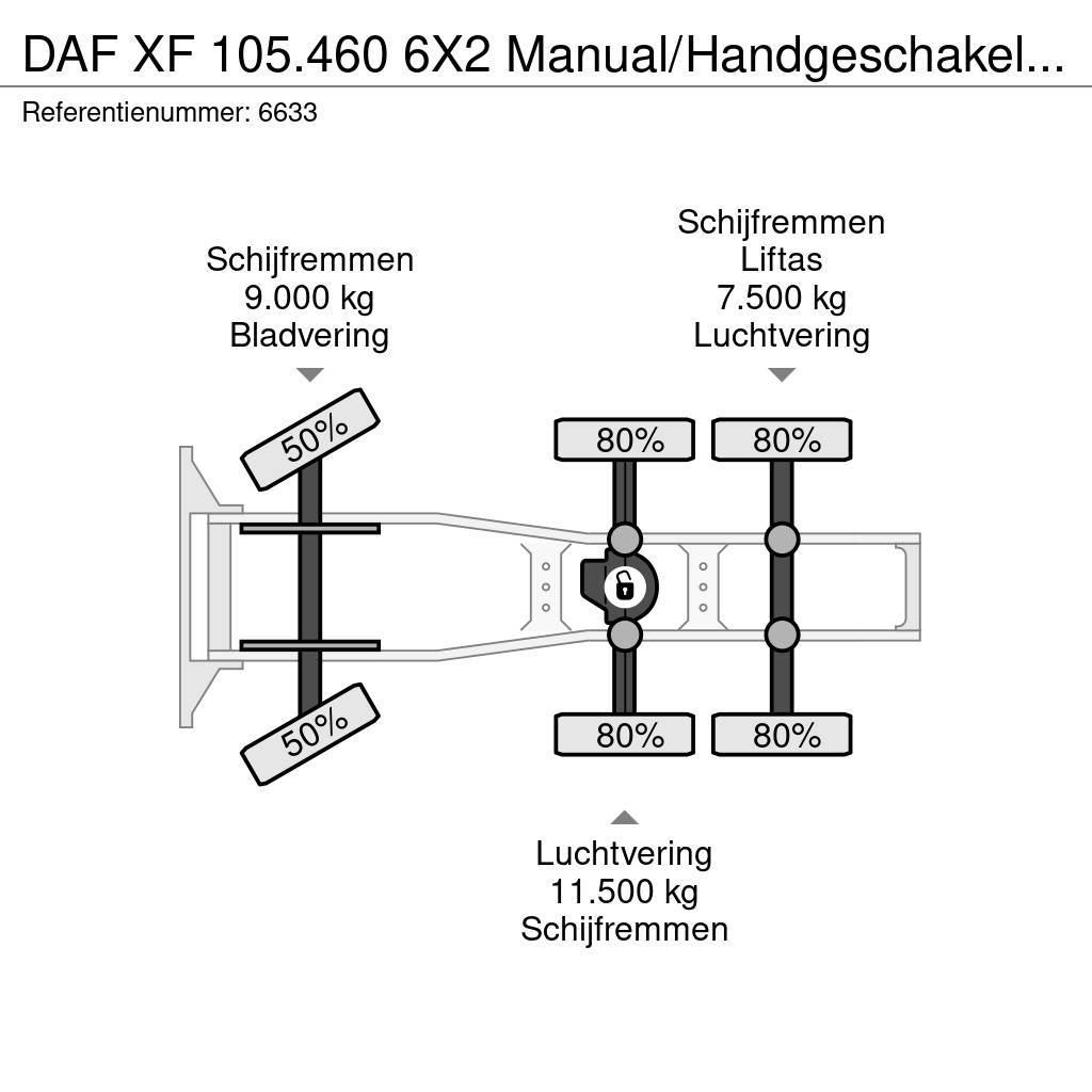 DAF XF 105.460 6X2 Manual/Handgeschakeld 25 ton NCH Sy Ciągniki siodłowe