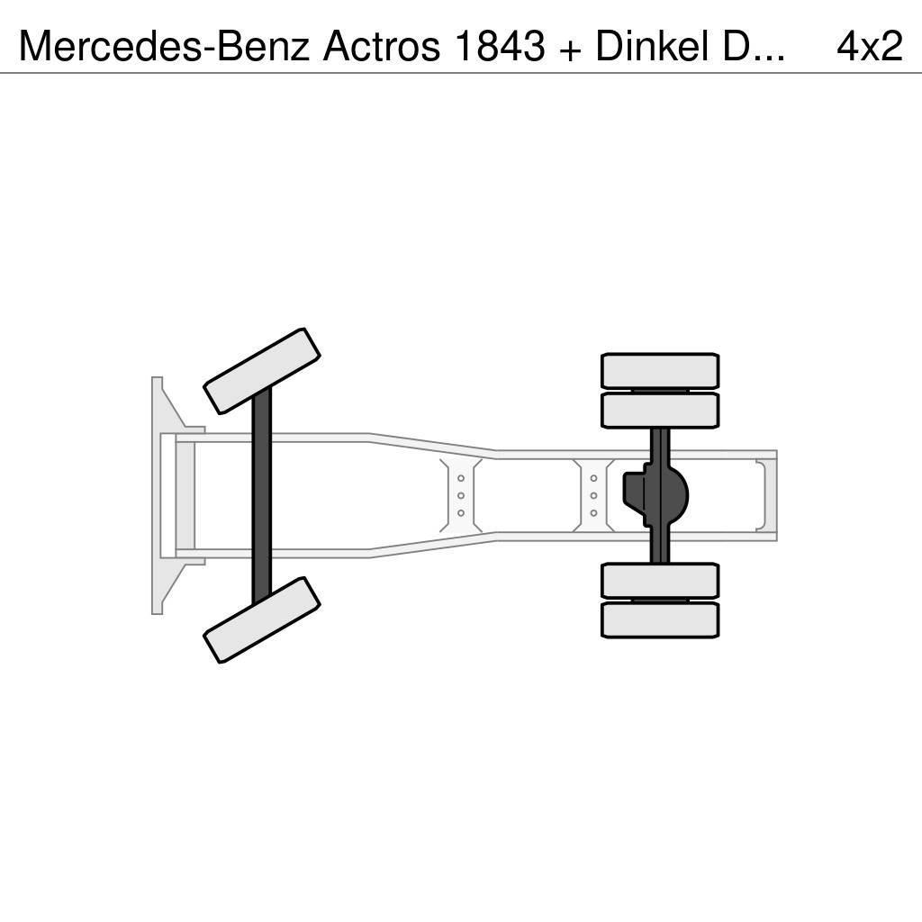 Mercedes-Benz Actros 1843 + Dinkel DTSAV 28000 Dieplader Tractor Units