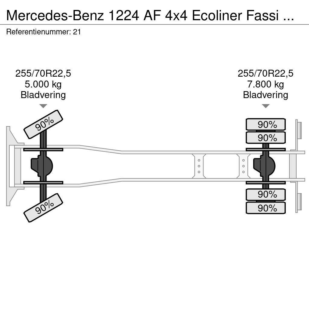 Mercedes-Benz 1224 AF 4x4 Ecoliner Fassi F85.23 Winde Beleuchtun Wozy strażackie