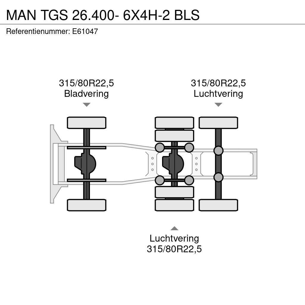 MAN TGS 26.400- 6X4H-2 BLS Ciągniki siodłowe