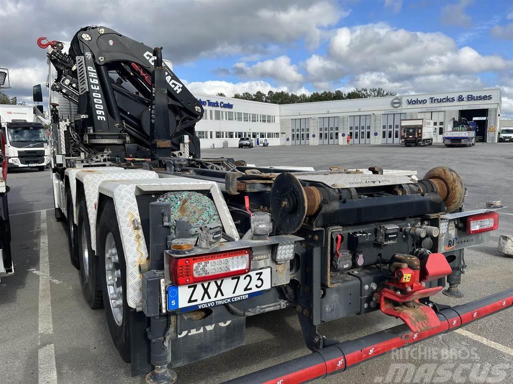 Volvo FH Kranväxlare med Cormach 39 tons kran Hook lift trucks