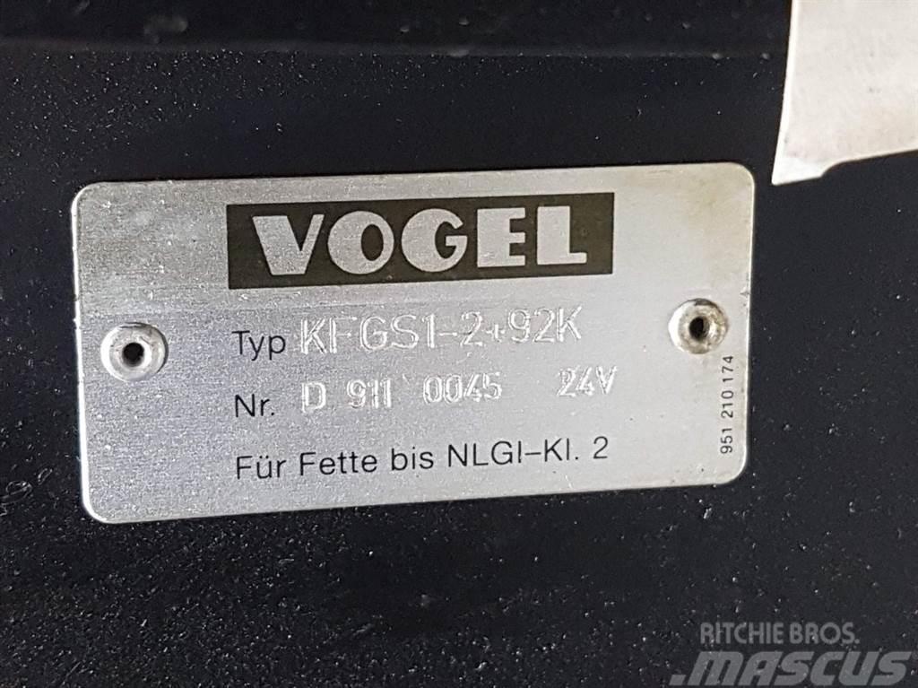 Liebherr A924-Vogel KFGS1-2+92K 24V-Lubricating system Ramy i zawieszenie