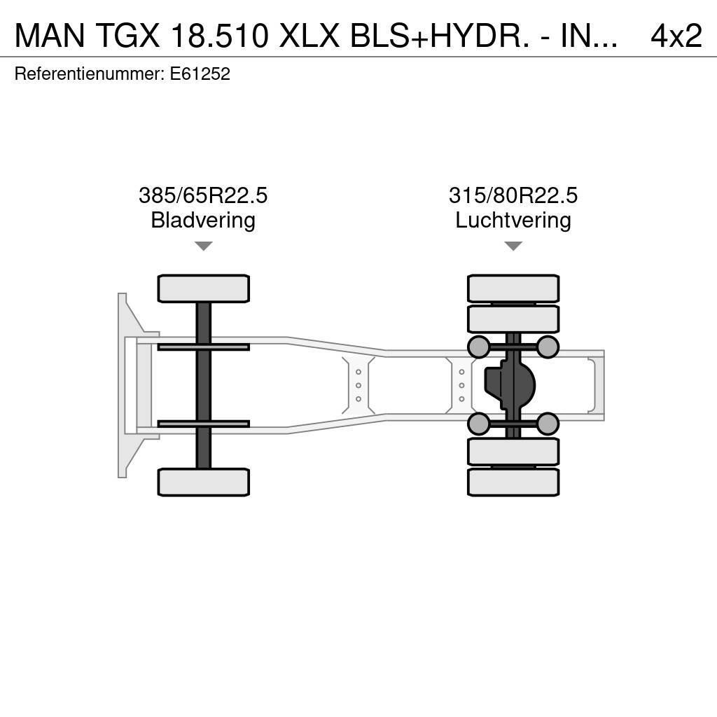 MAN TGX 18.510 XLX BLS+HYDR. - INTARDER Ciągniki siodłowe