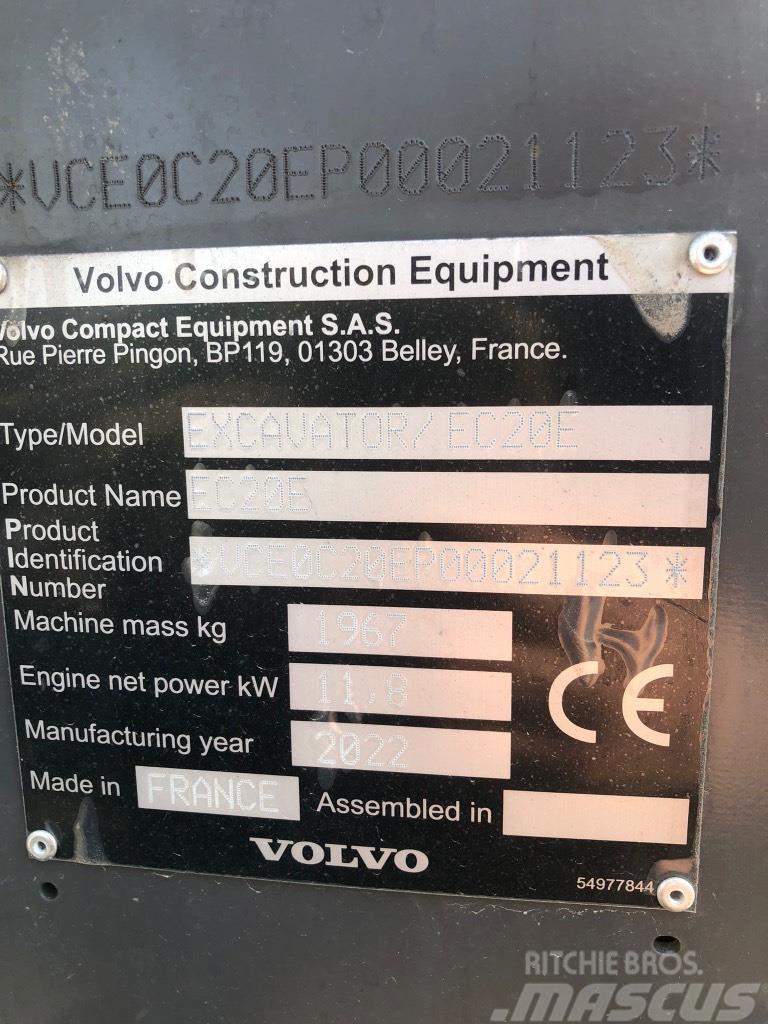 Volvo EC 20 E Minikoparki