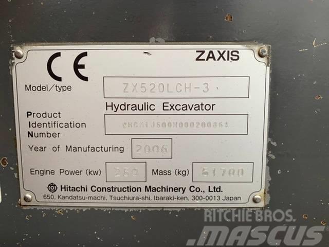 Hitachi ZX520LCH-3, low hours Koparki gąsienicowe