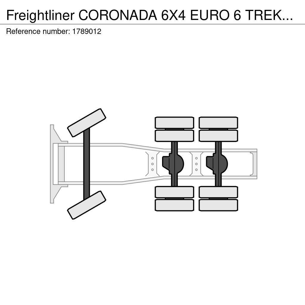Freightliner CORONADA 6X4 EURO 6 TREKKER/TRACTOR/SATTELZUGMASCH Ciągniki siodłowe