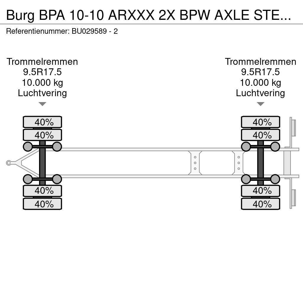 Burg BPA 10-10 ARXXX 2X BPW AXLE STEERING Przyczepy demontowalne