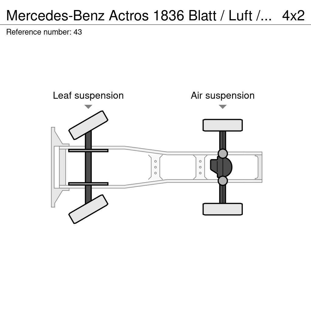 Mercedes-Benz Actros 1836 Blatt / Luft / Euro 6 Tractor Units